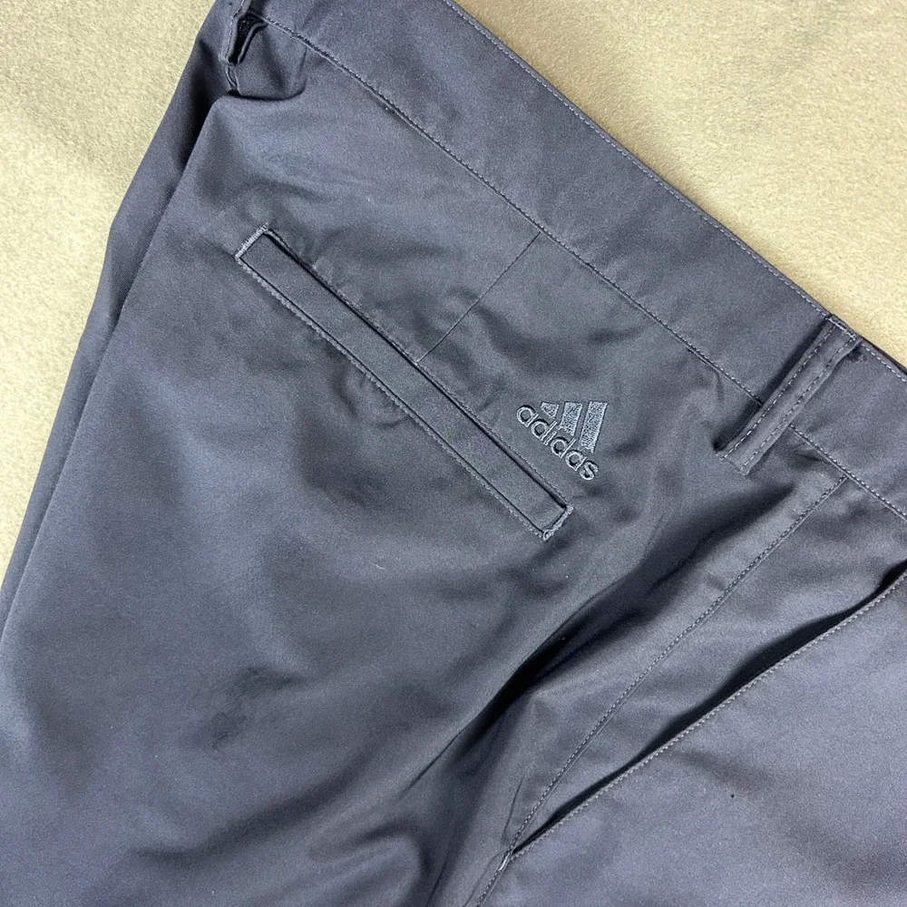Adidas Golf Shorts Mens 38 Navy Blue Climalite Pleated Performance AE7005